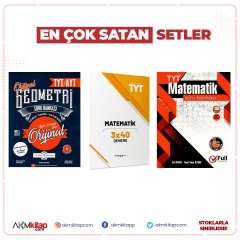 Orjinal TYT AYT Geometri Marka TYT Matematik Denemesi ve Full TYT Matematik Soru Bankası 3 Kitap Set