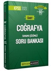 2021 KPSS ÖABT Coğrafya Tamamı Çözümlü Soru Bankası Pegem Yayınları