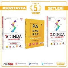 Tonguç Akademi 7 Adımda Matematik Geometri ve Ankara Kitap Merkezi Paragraf Soru Bankası 3 Kitap Set