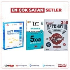 Üç Dört Beş TYT Matematik Orjinal TYT Matematik ve Yargı TYT Matematik Deneme Sınavı 3 Kitap Set