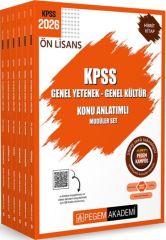 2026 KPSS Genel Yetenek Genel Kültür Önlisans Konu Anlatımlı Modüler Set Pegem Yayınları