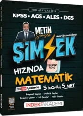 KPSS MEB AGS ALES DGS Şimşek Hızında Matematik Tekrar Föyü Youtube Video Çözümlü İndeks Akademi