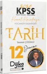 2026 KPSS Tarih 12 Deneme Çözümlü Dijika Yayınları