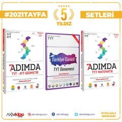 Tonguç Akademi TYT 7 Adımda Matematik Geometri ve Türkiye Geneli Denemesi 3 Kitap Set