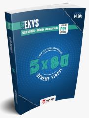 2020 EKYS MEB Okul Müdür ve Müdür Yardımcılığı 5x80 Tamamı PDF Çözümlü 5 Deneme Sınavı