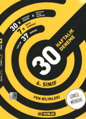 6. Sınıf Fen Bilimleri 30 Haftalık Kazanım Denemeleri Hız Yayınları