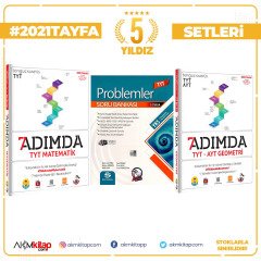 Tonguç Akademi TYT 7 Adımda Matematik Geometri ve Bilgi Sarmal Problemler Soru Bankası 3 Kitap Set