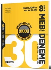 8. Sınıf Din Kültürü ve Ahlak Bilgisi 30 lu Deneme Hız Yayınları