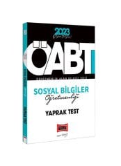2023 KPSS ÖABT Sosyal Bilgiler Öğretmenliği Çek Kopart Yaprak Test Yargı Yayınları