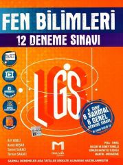 8. Sınıf LGS Fen Bilimleri 12 li Deneme Sınavı Mozaik Yayınları