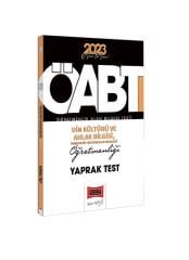 2023 KPSS ÖABT Din Kültürü ve Ahlak Bilgisi ve İmam Hatip Liseleri Dersleri Öğretmenliği Çek Kopart Yaprak Test Yargı Yayınları
