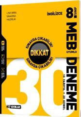 8. Sınıf İngilizce 30 Deneme Hız Yayınları