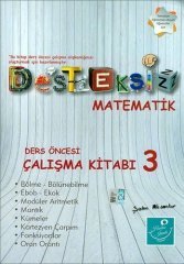 Desteksiz Matematik Ders Öncesi Çalışma Kitabı 3 Kartezyen Yayınları