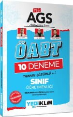 MEB AGS ÖABT Sınıf Öğretmenliği Tamamı Çözümlü 10 Deneme Sınavı Yediiklim Yayınları