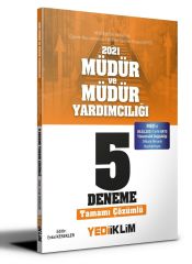 2021 MEB EKYS Müdür ve Müdür Yardımcılığı Tamamı Çözümlü 5 Deneme Yediiklim Yayınları