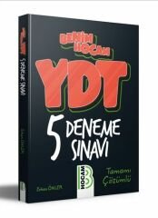 YDT Tamamı Çözümlü 5 Deneme Sınavı Benim Hocam Yayınları