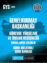 2023 GYS Genelkurmay Başkanlığı Konu Anlatımlı Soru Bankası Pegem Yayınları