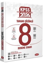 Genel Yetenek Genel Kültür Çözümlü 8 Deneme Sınavı Data Yayınları