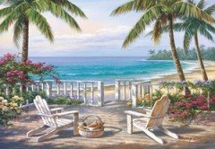 Sahilde Coastal View 500 Parça Puzzle - Yapboz