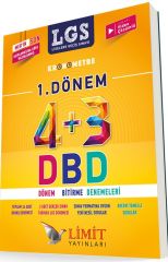 8. Sınıf LGS 1. Dönem 4+3 Dönem Bitirme Denemeleri Limit Yayınları