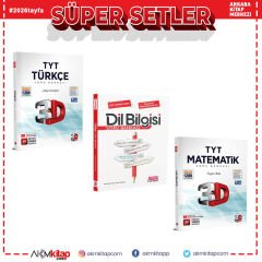 3D TYT Türkçe ve Matematik ile AKM Dil Bilgisi Soru Bankası Seti 3 Kitap