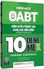 ÖABT MEB AGS Din Kültürü ve Ahlak Bilgisi 10 DenemeX İndeks Akademi