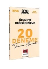 2023 KPSS Eğitim Bilimleri Ölçme ve Değerlendirme Tamamı Çözümlü 20 Deneme Yargı Yayınları