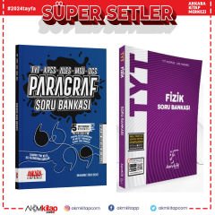 Karekök TYT Fizik ve AKM Paragraf Soru Bankası Seti 2 Kitap