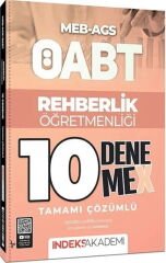 MEB AGS ÖABT Rehberlik Öğretmenliği 10 DenemeX İndeks Akademi