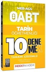 ÖABT MEB AGS Tarih Öğretmenliği 10 DenemeX İndeks Akademi