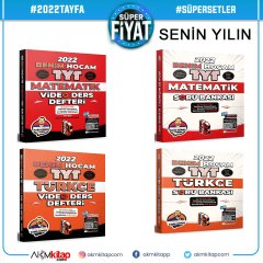 Benim Hocam TYT Türkçe ve Matematik Video Ders Defterleri ile Soru Bankası Seti 4 Kitap