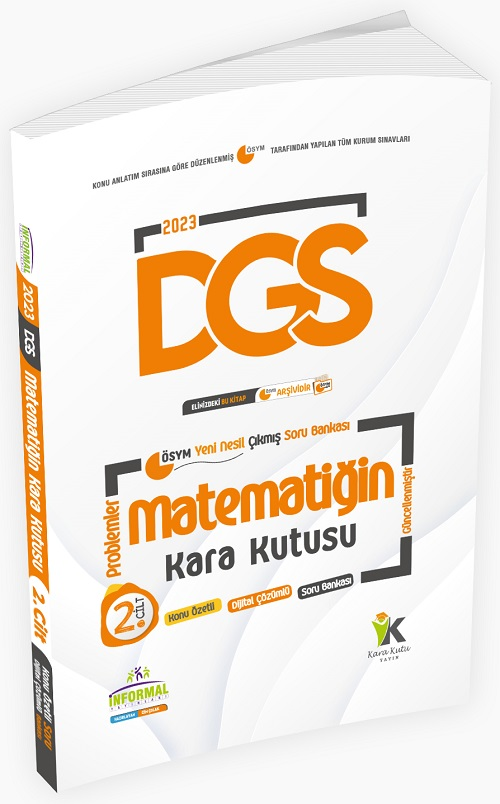 2022 DGS Matematiğin Kara Kutusu Konu Özetli Soru Bankası 2. Cilt İnformal Yayınları