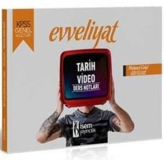 2020 KPSS Evveliyat Genel Kültür Tarih Video Ders Notları İsem Yayınları