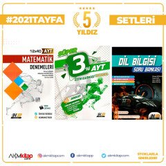 Hız ve Renk AYT Matematik Süper Eşit Ağırlık 3 lü Deneme ve Dil Bilgisi Soru Bankası Seti 3 Kitap