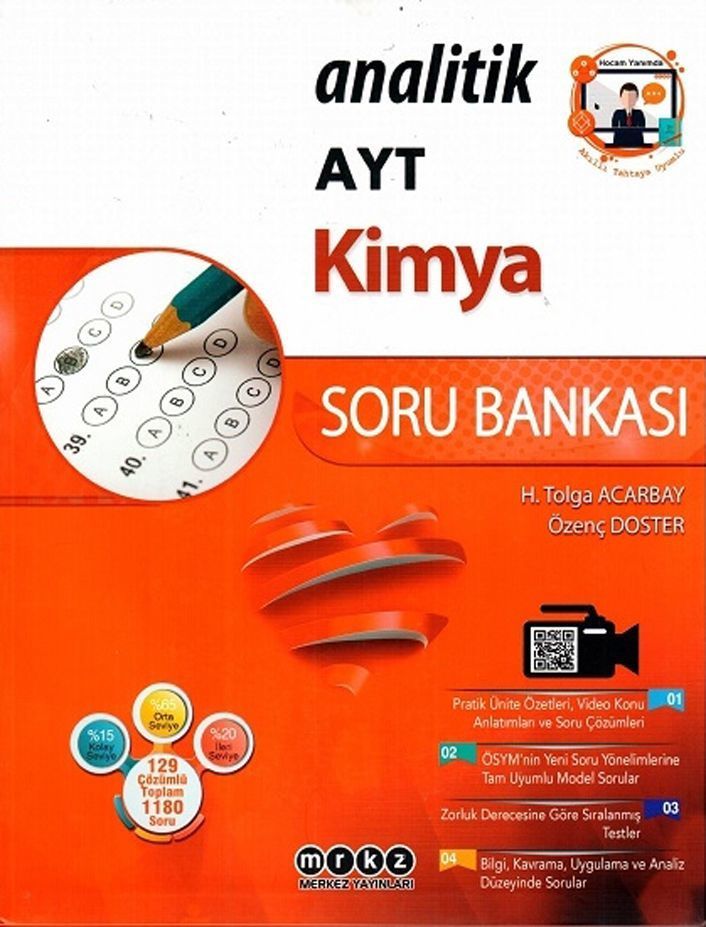 AYT Kimya Analitik Soru Bankası Merkez Yayınları