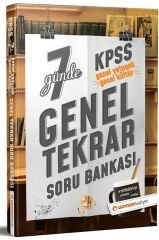 Uzman Kariyer Yayınları KPSS Genel Yetenek Genel Kültür 7 Günde Genel Tekrar Soru Bankası