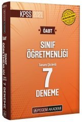 2021 KPSS ÖABT Sınıf Öğretmenliği Tamamı Çözümlü 7 Deneme Pegem Yayınları