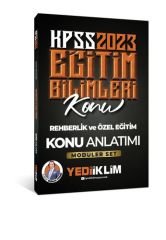 2023 KPSS Eğitim Bilimleri Rehberlik ve Özel Eğitim Konu Anlatımı (Modüler Set İçerisindeki) Yediiklim Yayınları