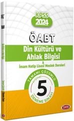 2024 KPSS ÖABT Din Külütürü ve Ahlak Bilgisi Öğretmenliği 5 Deneme Sınavı Data Yayınları