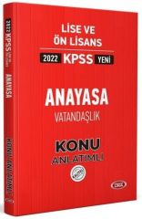 2022 KPSS Lise ve Önlisans Anayasa Vatandaşlık Konu Anlatımlı Data Yayınları