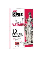 2023 KPSS Divan-ı Vatandaşlık Tamamı Çözümlü 10 Deneme Yargı Yayınları