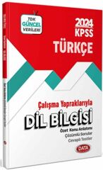 2024 KPSS Çalışma Yapraklarıyla Dil Bilgisi Özet Konu Anlatımı Data Yayınları