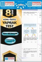 8. Sınıf Fen Bilimleri Konu Özetli Yaprak Test Evrensel İletişim Yayınları