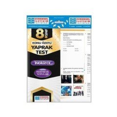 8. Sınıf İngilizce Konu Özetli Yaprak Test Evrensel İletişim Yayınları
