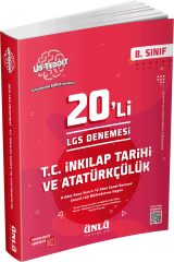 8. Sınıf Us Teroit 20 li T.C. İnkılap ve Atatürkçülük LGS Denemesi Ünlü Yayıncılık