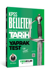 KPSS Genel Kültür Belleten Tarih Çek Kopart Yaprak Test Yediiklim Yayınları