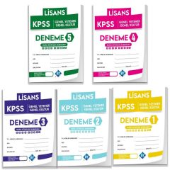 2022 KPSS Lisans Genel Yetenek Genel Kültür 5 li Deneme Paketi KR Akademi