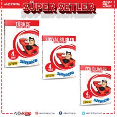 Referans Yayınları 4.Sınıf Süperkid Türkçe Sosyal Bilgiler ve Fen Bilimleri Soru Bankası Seti 3 Kitap