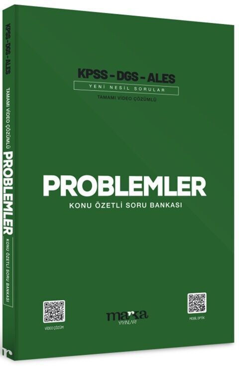 KPSS DGS ALES Problemler Konu Özetli Yeni Nesil Soru Bankası Marka Yayınları