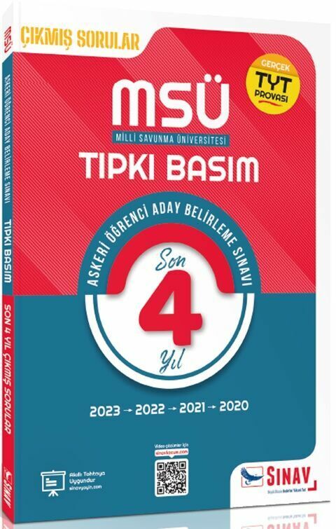 MSÜ Tıpkı Basım Son 4 Yıl Çıkmış Çözümlü Sorular 2020 - 2023 Sınav Yayınları